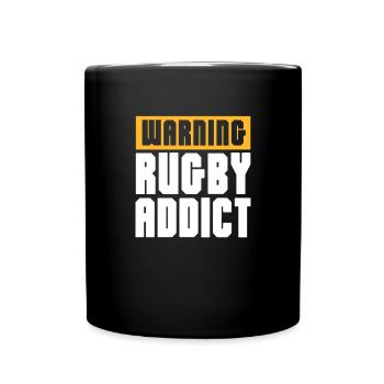 Rugby - Tasse einfarbig - Schwarz - Vorne