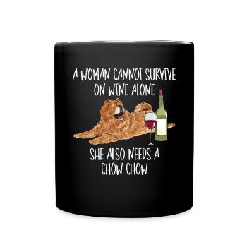 Chow Chow Chien - Mug uni - noir - Devant