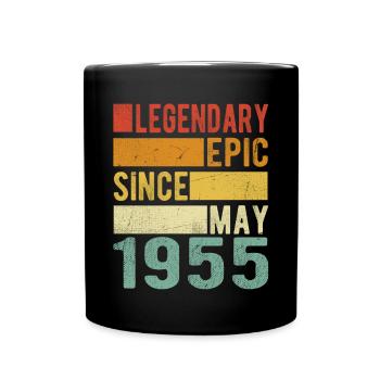 Anniversaire mai 1955 Épopée légendaire - Mug uni - noir - Devant