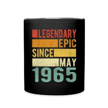 Anniversaire Mai 1965 Légendaire Épopée - Mug uni - noir - Devant