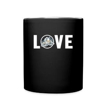 Love Motorschlitten Schneemotorrad Motoneige - Mug uni - noir - Devant