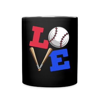 Baseball-Liebhaber Baseballspieler Baseball-Trainer - Tasse einfarbig - Schwarz - Vorne