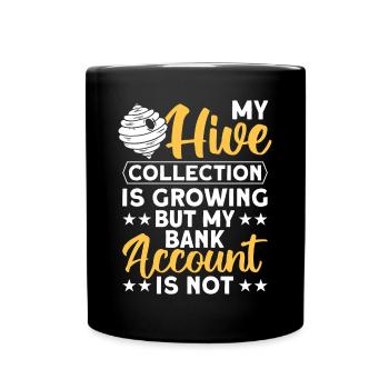 Beekeepers Bees Honey bees Beekeeping - Full Colour Mug - black - Front