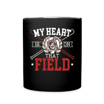 Baseball-Liebhaber Baseballspieler Baseball-Trainer - Tasse einfarbig - Schwarz - Vorne