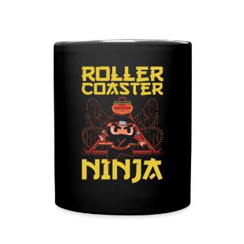 Theme Park Vacation Amusement Park Boy Roller Coas - Full Colour Mug - black - Front