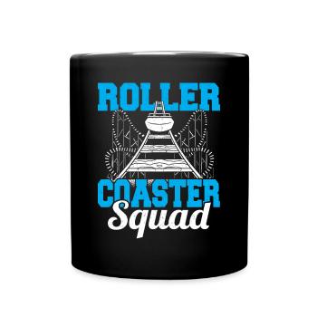 Theme Park Vacation Amusement Park Roller Coaster - Full Colour Mug - black - Front