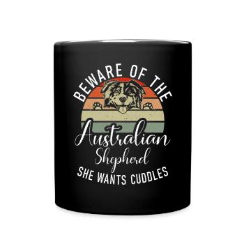Australian Shepherd Gifts - Full Colour Mug - black - Front