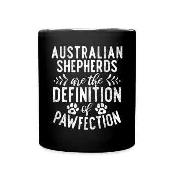 Cadeaux de berger australien - Mug uni - noir - Devant