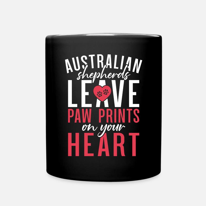 Australian Shepherd Geschenke - Tasse einfarbig - Schwarz