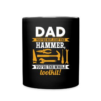 Papa tu n’es pas seulement génial - Idée de fête des pères - Mug uni - noir - Devant