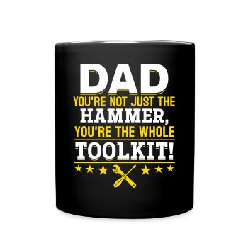 Papa tu n’es pas seulement génial - Idée de fête des pères - Mug uni - noir - Devant