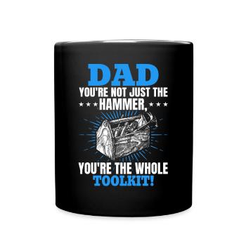 Papa tu n’es pas seulement génial - Idée de fête des pères - Mug uni - noir - Devant