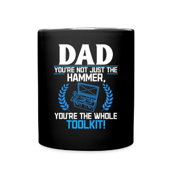 Papa tu n’es pas seulement génial - Idée de fête des pères - Mug uni - noir - Devant