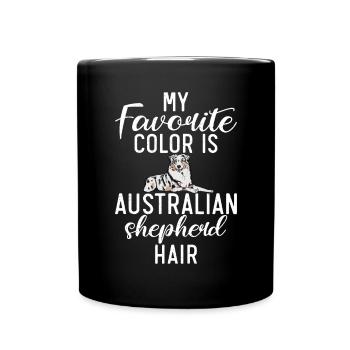 Cadeaux de berger australien - Mug uni - noir - Devant