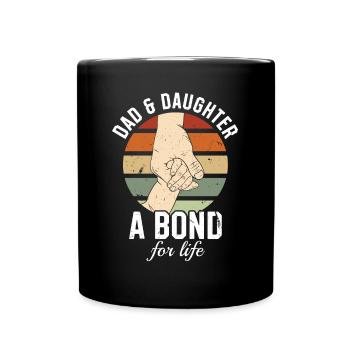 Dad & Daughter - A covenant for life - Father's Day - Full Colour Mug - black - Front