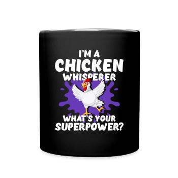 Poulets - Mug uni - noir - Devant