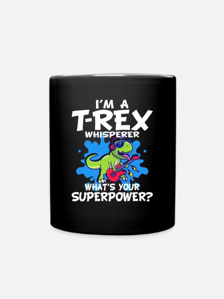 T-Rex - Full Colour Mug - black