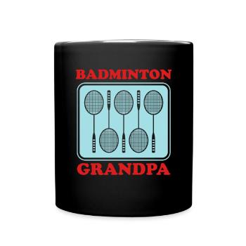Badminton Grandpa Sport Badminton Player Cadeau - Mug uni - noir - Devant