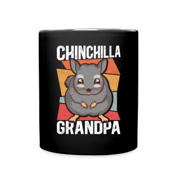 Chinchilla Grandpa owner Chinchillas gift - Full Colour Mug - black - Front