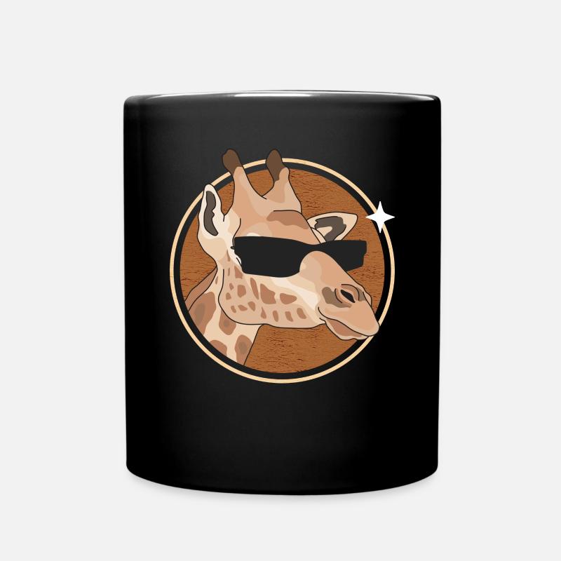 Giraffe drôle girafe amoureux cadeau - Mug uni - noir