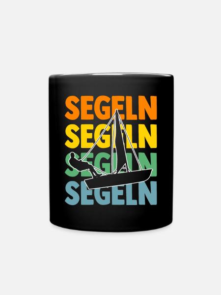 Segelboot Segler Segeln - Tasse einfarbig - Schwarz