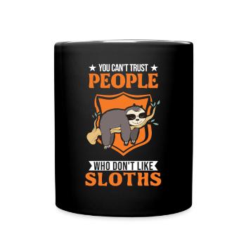 Sloth Lover - Full Colour Mug - black - Front