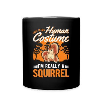 Écureuil Costume Humain Halloween - Mug uni - noir - Devant