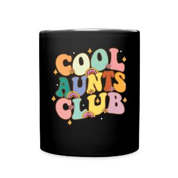 Cool Tanten Club - Tasse einfarbig - Schwarz - Vorne