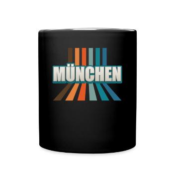 Münchnerin Münchner München - Tasse einfarbig - Schwarz - Vorne