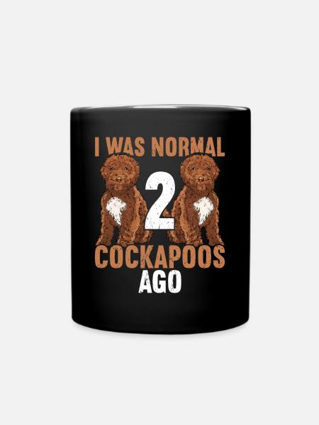 Cockapoo - Tasse einfarbig - Schwarz