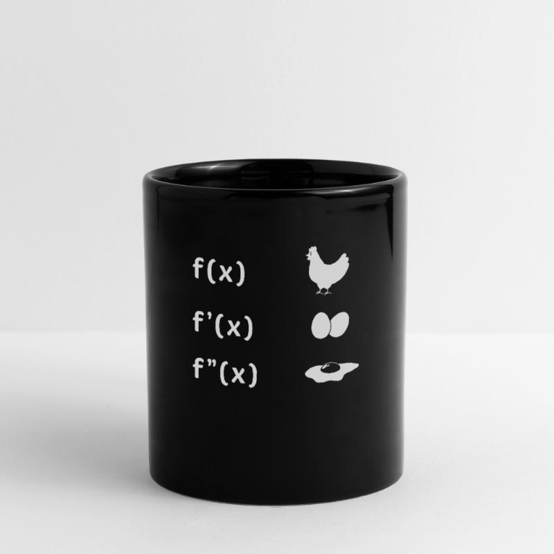 Derivative Function Chicken Egg Fried Egg Maths Tasse einfarbig
