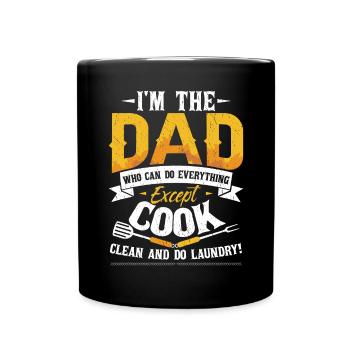 Je suis le père qui peut tout faire - Mug uni - noir - Devant