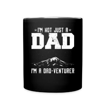 Je ne suis pas seulement un père - Mug uni - noir - Devant