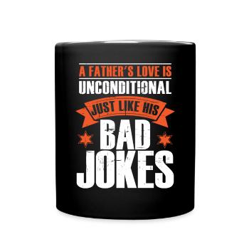 Papa | Fête des Pères | Sarcasme | Hommes | Blagues de papa - Mug uni - noir - Devant