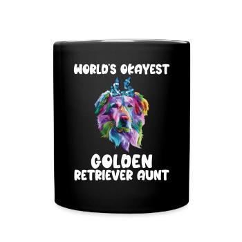 Golden Retriever Gifts - Full Colour Mug - black - Front