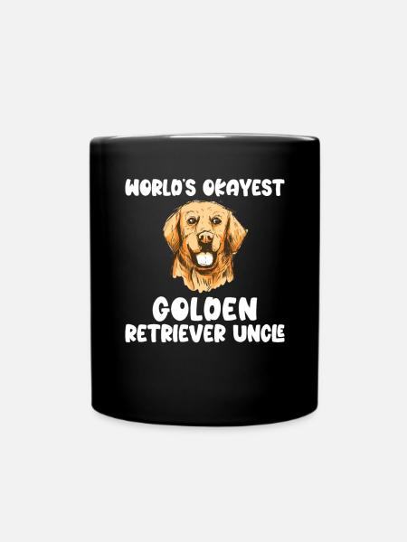 Golden Retriever Gifts - Full Colour Mug - black