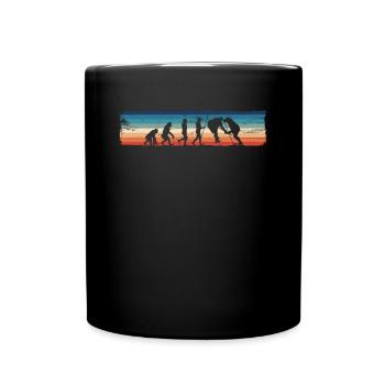 Drôle d’évolution du hockey sur glace - Rétro - Mug uni - noir - Devant