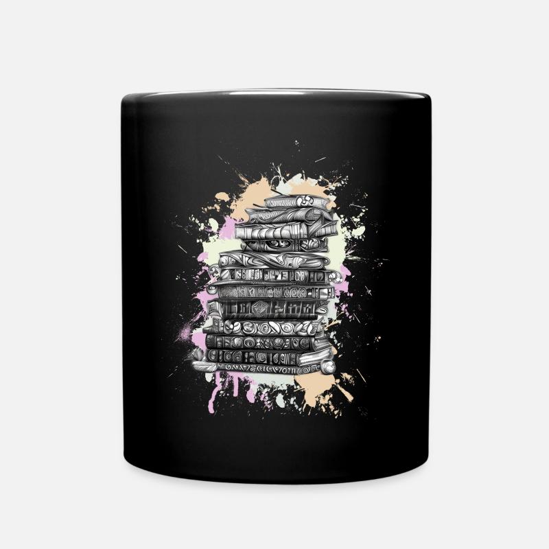 Lesen Bücher Buch - Tasse einfarbig - Schwarz