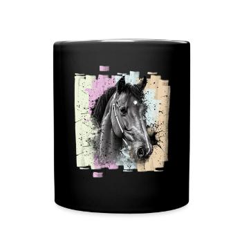 Horse - Full Colour Mug - black - Front