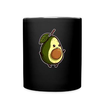 Avocado - Tasse einfarbig - Schwarz - Vorne