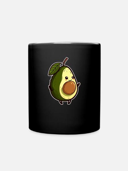 Avocado - Tasse einfarbig - Schwarz