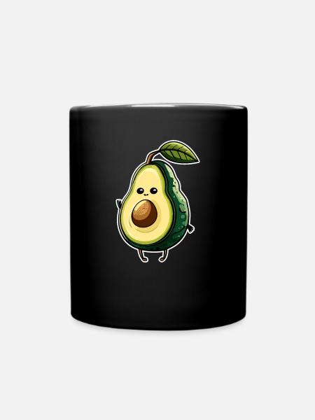 Avocado - Tasse einfarbig - Schwarz