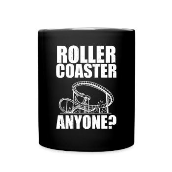 Amusement Park Roller Coaster Anyone Theme Park Va - Full Colour Mug - black - Front