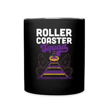 Amusement Park Theme Park Vacation Roller Coaster - Full Colour Mug - black - Front