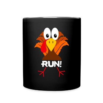 Turquie Costume Adulte Running Face Turquie Trotsport - Mug uni - noir - Devant
