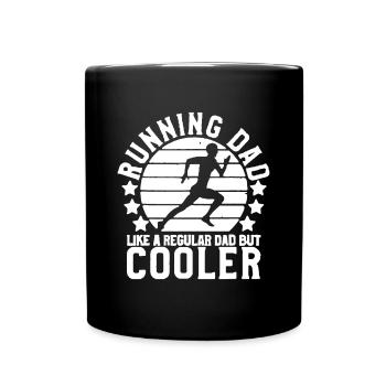 Papa coureur homme | Drôle de marathonien Père’s - Mug uni - noir - Devant