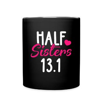 Chemise de course Demi-sœurs 13.1 Marathon Tees Chri - Mug uni - noir - Devant