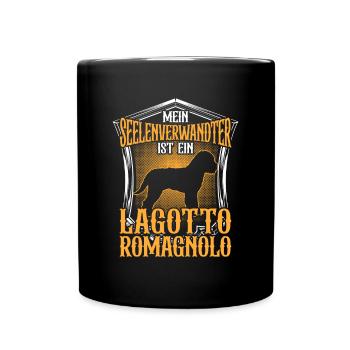 Lagotto Romagnolo ist mein Seelenverwandter - Tasse einfarbig - Schwarz - Vorne