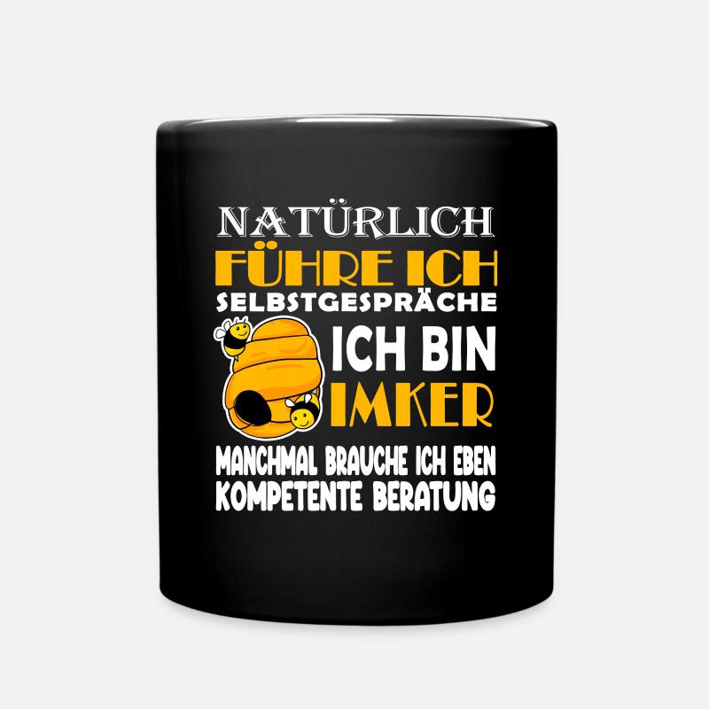 Imker Honig Imkerei - Imker Geschenk - Tasse einfarbig - Schwarz