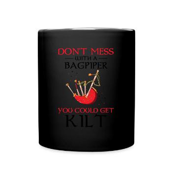 Conception de cornemuse pour Scotland Pride et cornemuse - Mug uni - noir - Devant
